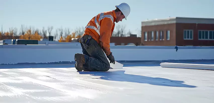 Flat Roof Drain Installation in Port Chester