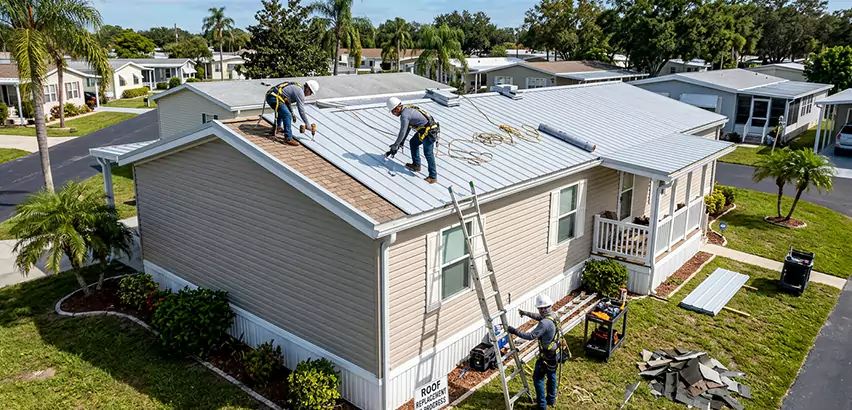 Mobile Home Metal Roof Replacement in Port Chester